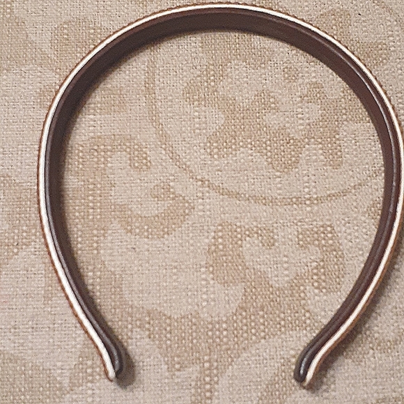 COACH LEATHER TWO TONE HEADBAND NWOT - Picture 5 of 7